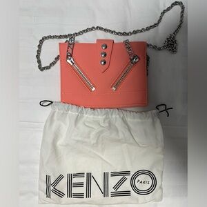 Kenzo Pink Kalifornia Leather Chain Bag